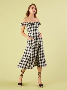 Reformation Hattie Dress in Luke Size 4